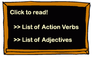 List of Actionverbs and Adjectives