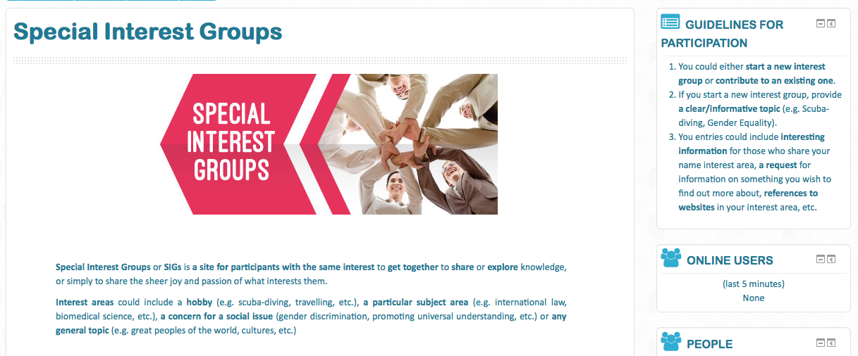 Special Interest Groups