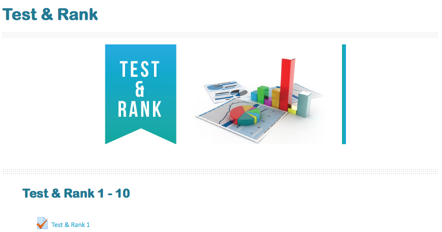 Test & Rank