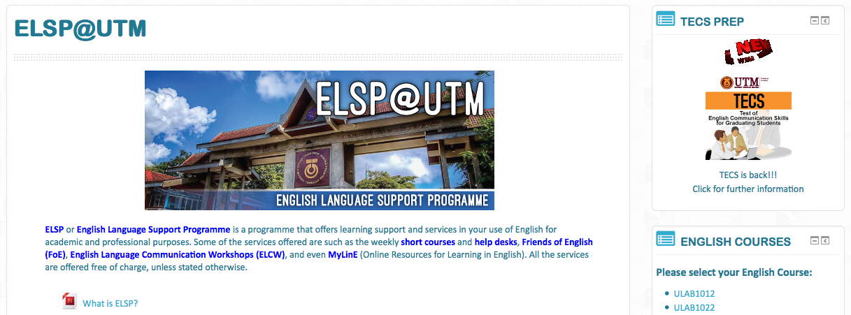 ELSP@UTM